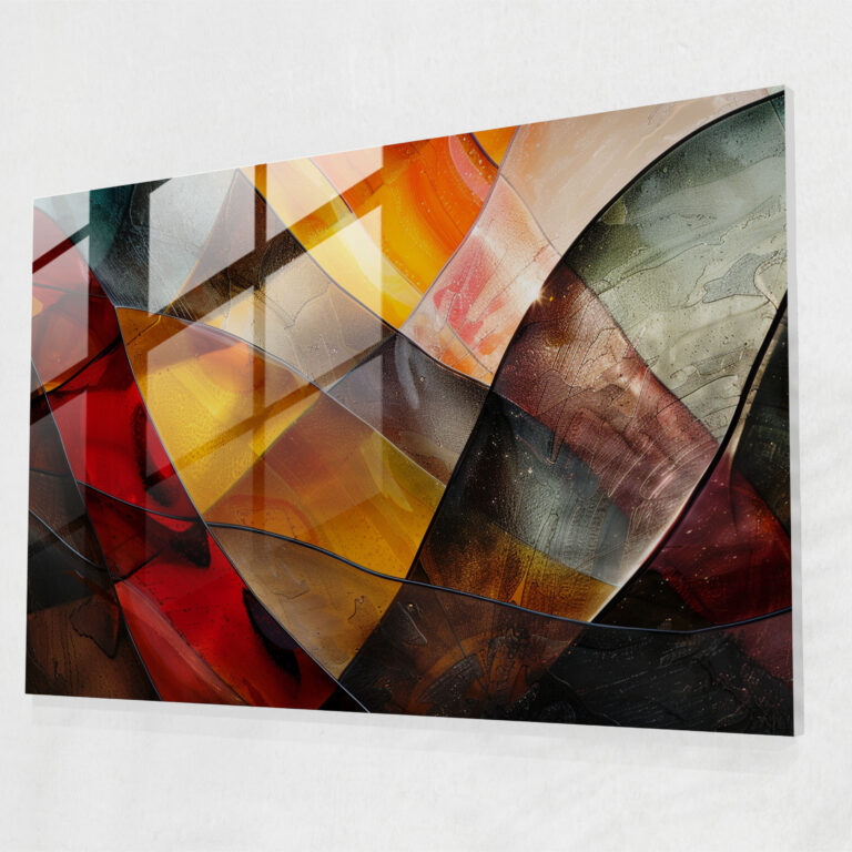 Translucent Layers Glass Art - Abstract Art, Glass Art, Home Decoration, Abstract Art