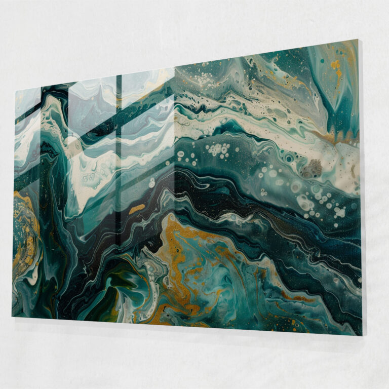 Organic Shapes Glass Home Decoration - Abstract Art, Modern Art, Home Decoration, Glass Art