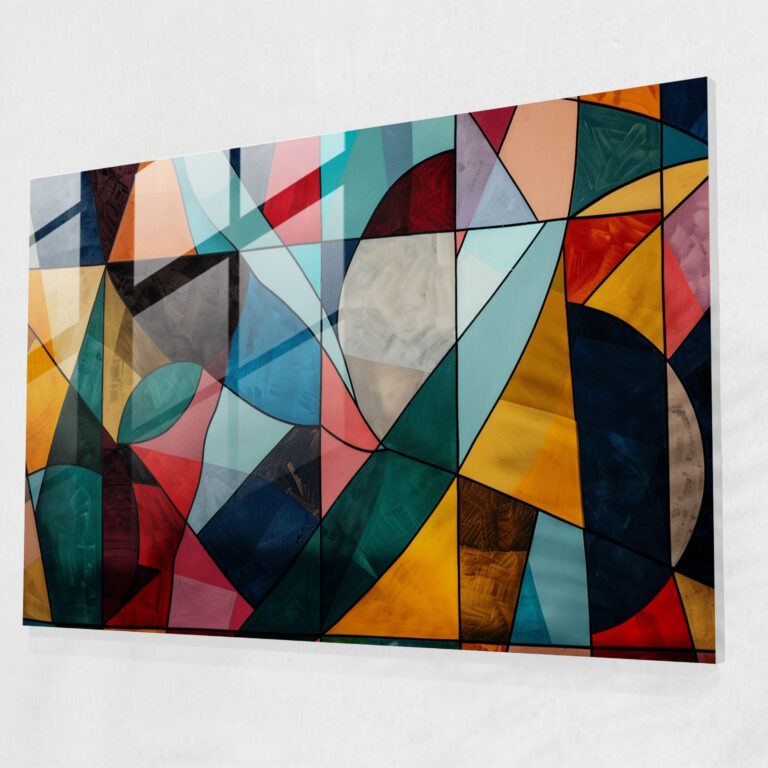 Abstract Art Glass Print - Abstract Art, Modern Art, Abstract Art, Home Decoration