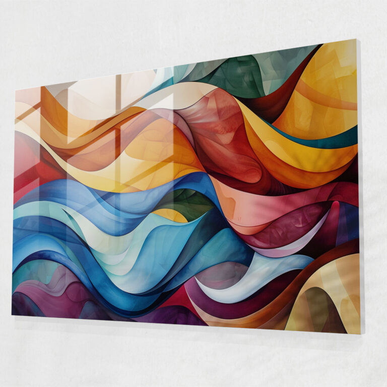 Organic Abstract Art Glass Wall Art - Abstract Art, Abstract Art, Glass Wall Art, Home Decoration