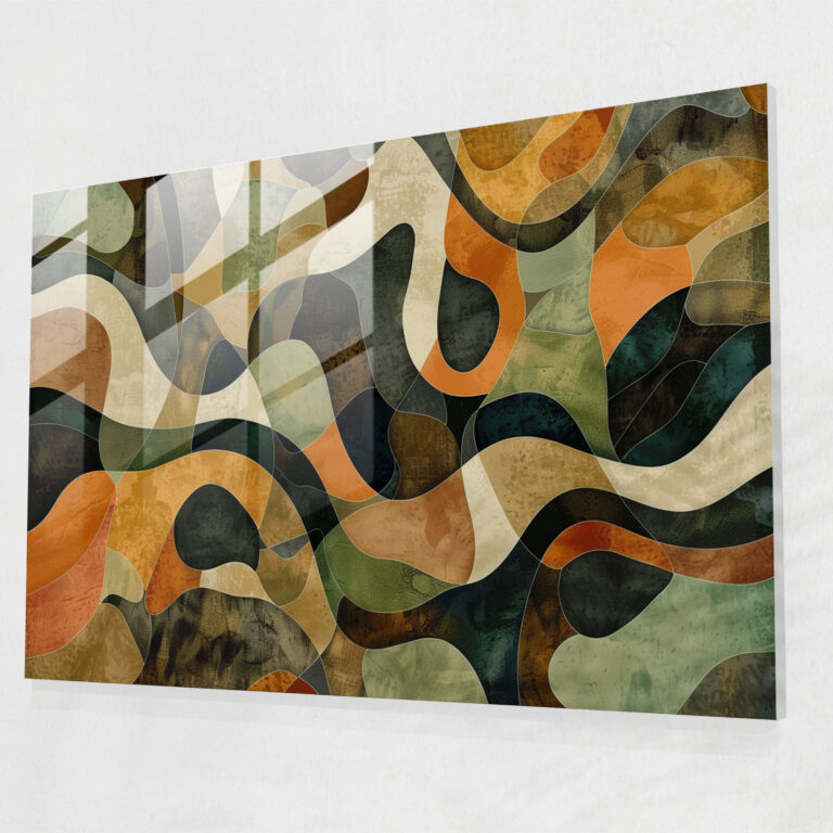 Abstract Art Glass Print Home Decoration - Abstract Art, Abstract Art, Home Decoration, Glass Print