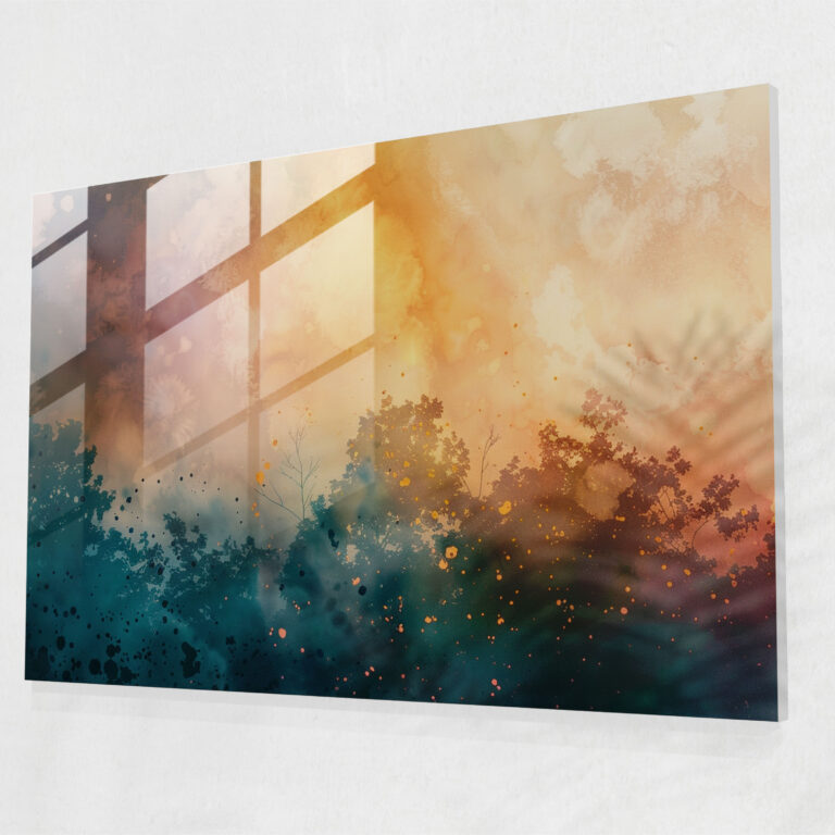 Glass Print Abstract Art - Abstract Art, Home Decoration, Modern Art, Glass Print