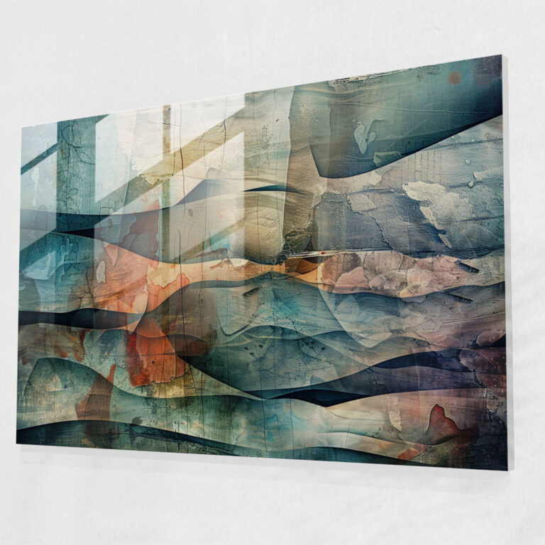 Abstract Art Glass Print Wall Art - Abstract Art, Abstract Art, Wall Decoration, Modern Art