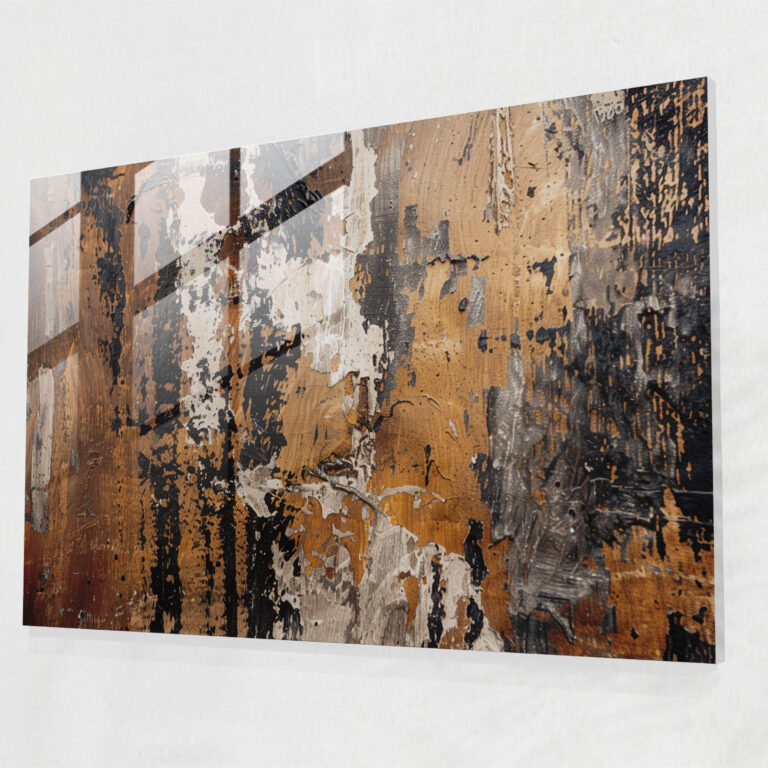 Earthy Textures Abstract Art Home Decoration - Abstract Art, Abstract Art, Glass Print, Home Decoration