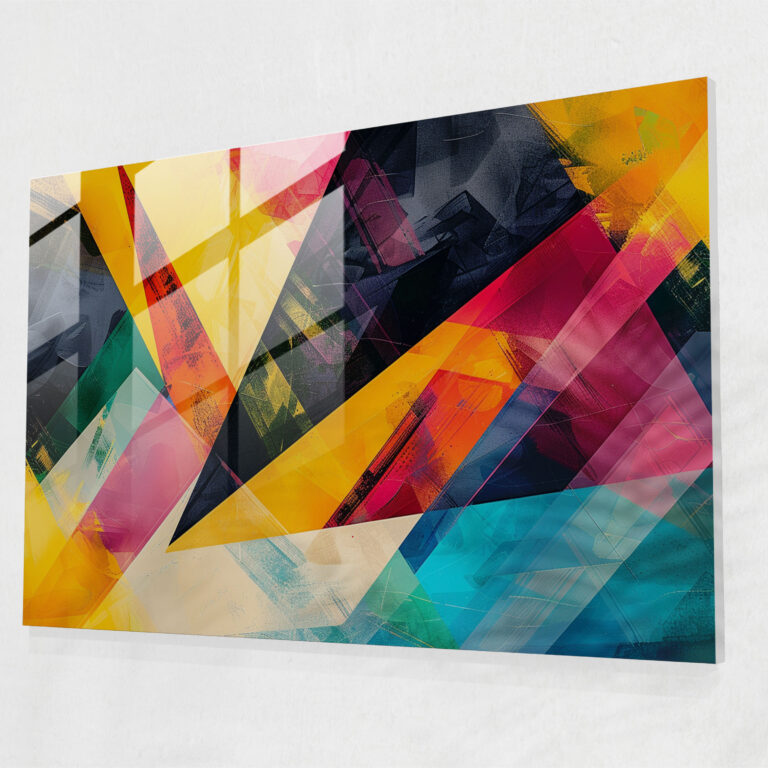 Abstract Art Glass Print - Abstract Art, Modern Art, Abstract Art, Home Decoration