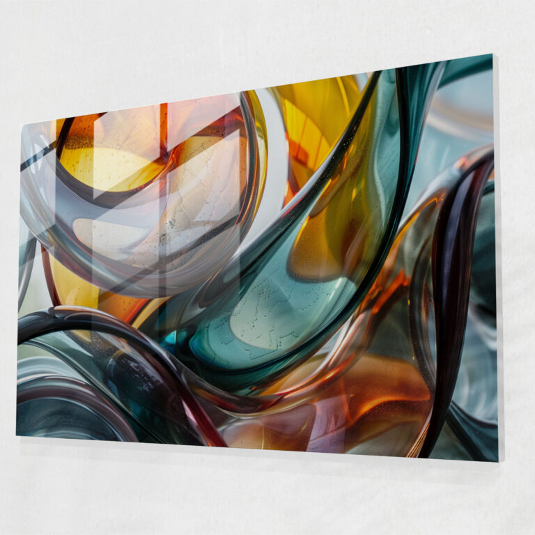 Abstract Art Glass Wall Art - Abstract Art, Abstract Art, Modern Art, Glass Wall Art