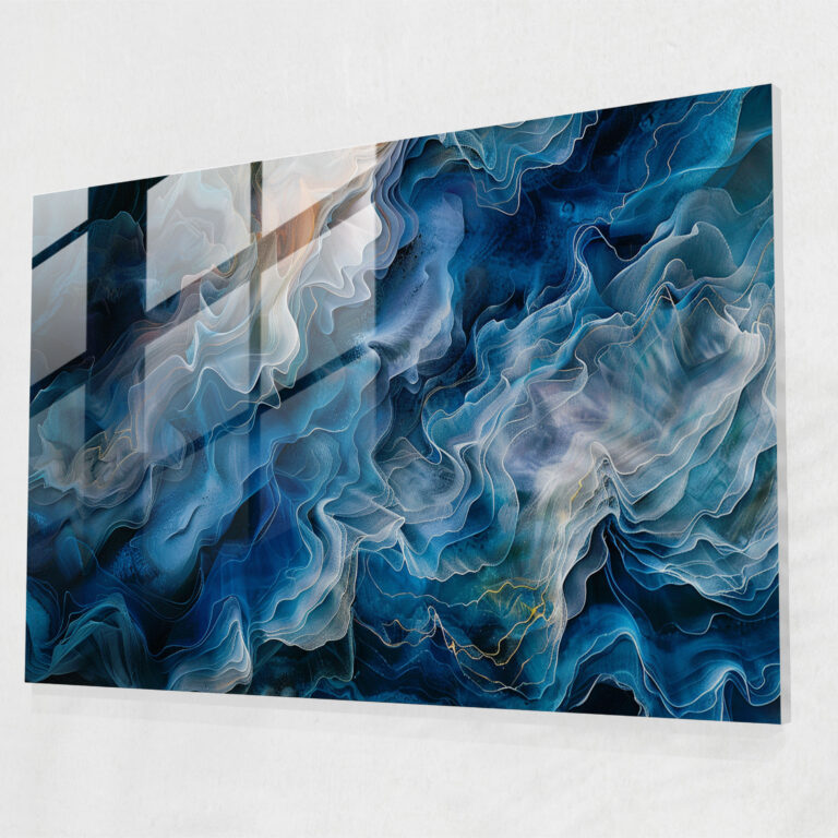Abstract Art Ethereal Landscape Wall Decoration - Abstract Art, Modern Art, Glass Print, Glass Wall Art