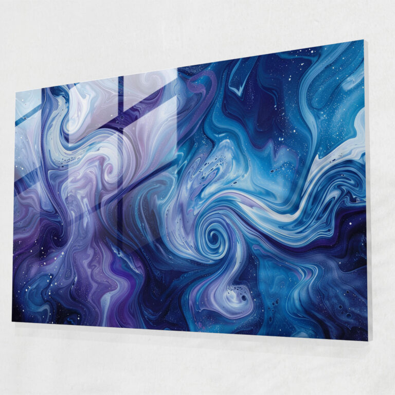 Abstract Art Glass Wall Art - Abstract Art, Modern Art, Wall Decoration, Glass Wall Art