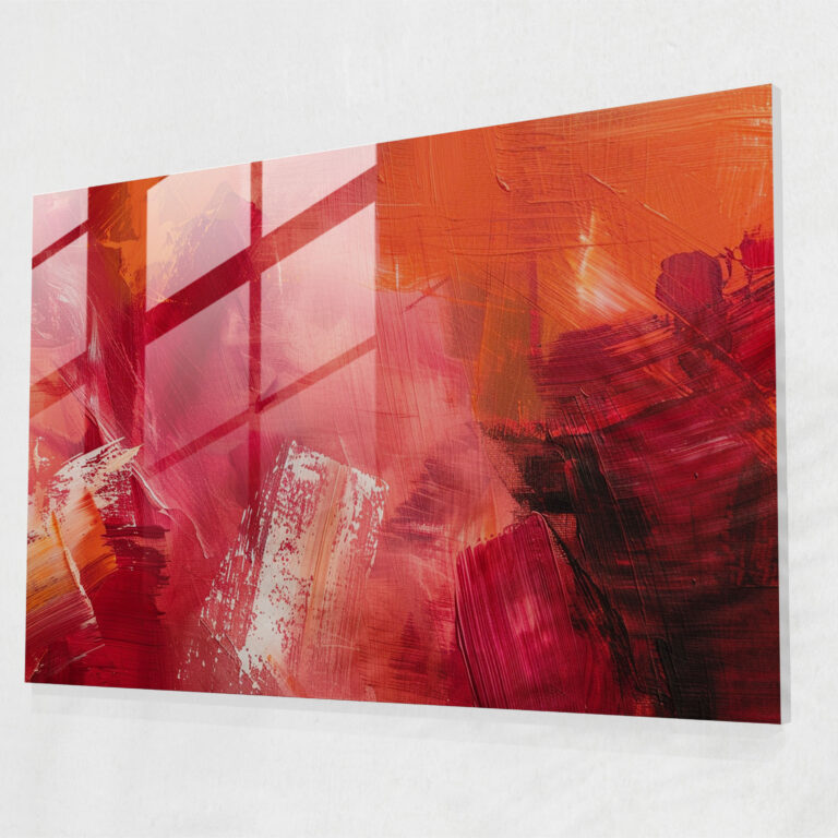 Abstract Art Glass Print - Abstract Art, Glass Print, Wall Decoration, Abstract Art