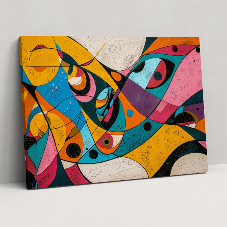 Organic Shapes Abstract Art Canvas Print - Abstract Art, Canvas Wall Art, Wall Art, Canvas