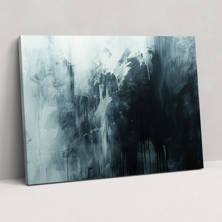 Monochromatic Abstract Art Canvas Print Wall Art - Abstract Art, Wall Decoration, Home Decoration, Abstract Art