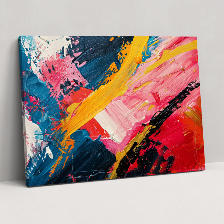 Bold Brush Strokes Abstract Art Wall Decoration - Abstract Art, Canvas, Wall Decoration, Abstract Art