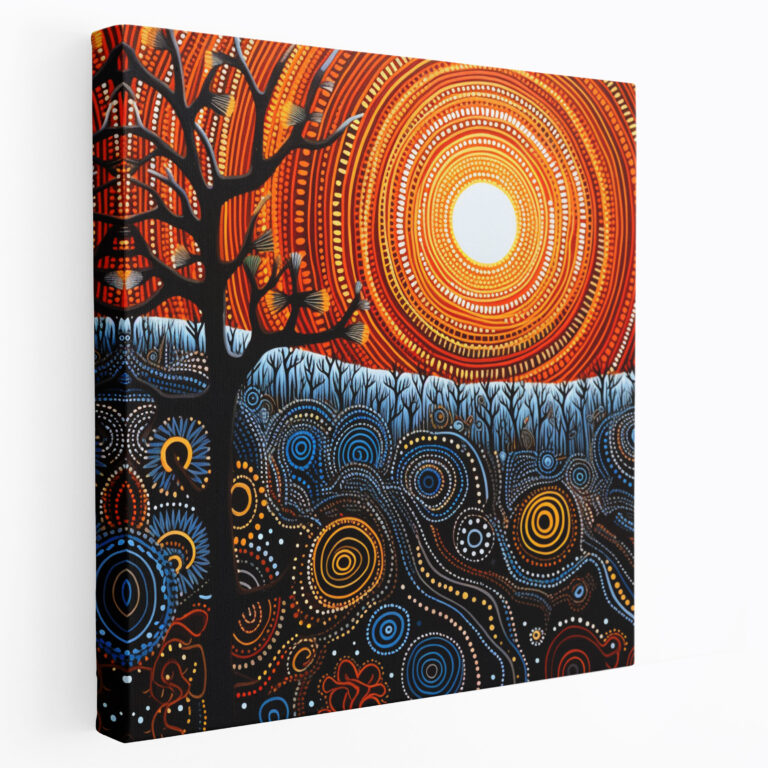 Aboriginal Wall Art - Petroglyph Patterns - Aboriginal, Canvas, Wall Art, Aboriginal Petroglyphs