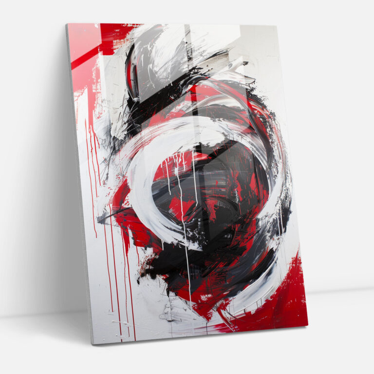 Action Painting Modern Art - Fluid Shapes And Bold Gestures - Action Painting, Glass Wall Art, Action Painting, Modern Art