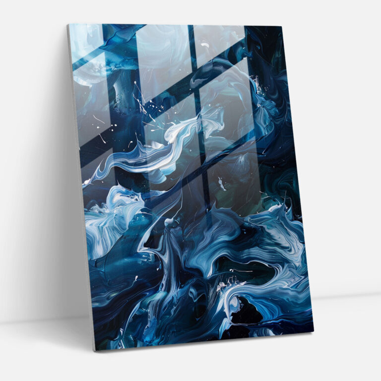 Action Painting Glass Art - Action Painting, Glass Art, Home Decoration, Action Painting