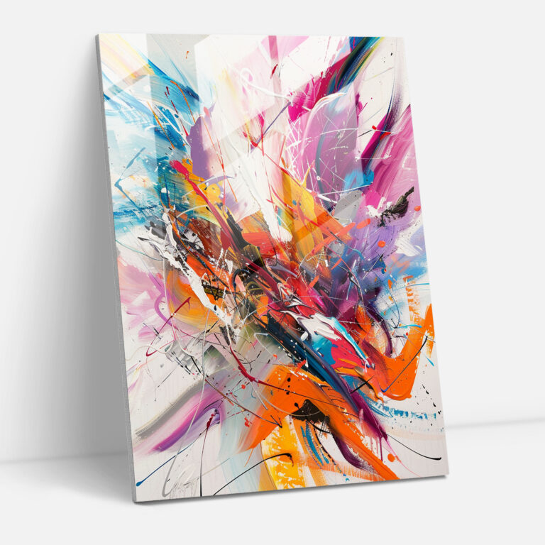 Eclectic Energetic Action Painting Wall Decoration - Action Painting, Energetic Brushwork, Eclectic, Modern Art