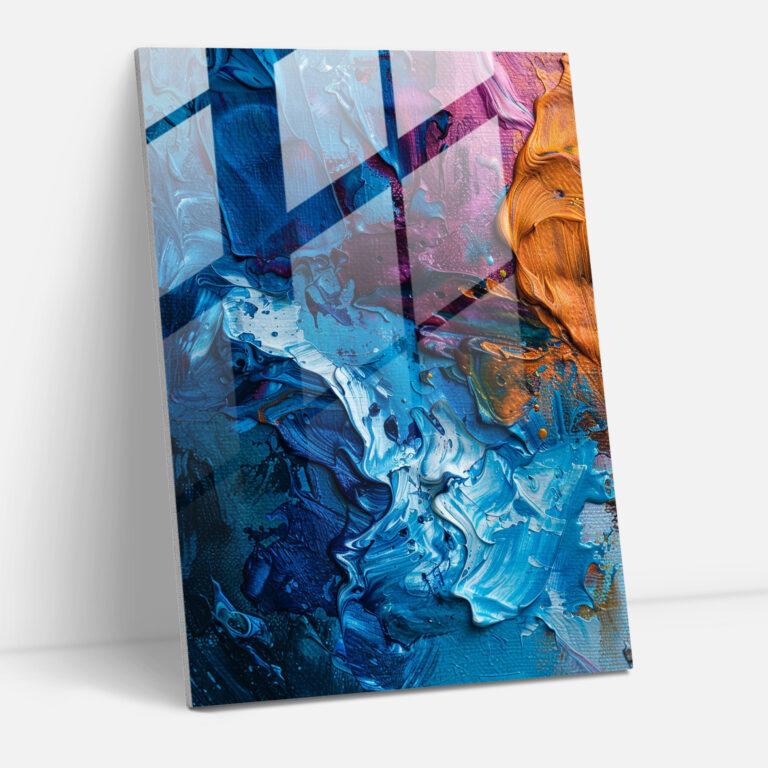 Action Painting Wall Decoration - Action Painting, Wall Decoration, Glass Print, Action Painting