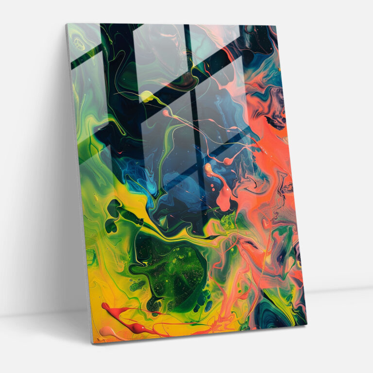 Action Painting Glass Art - Action Painting, Glass Art, Action Painting, Modern Art