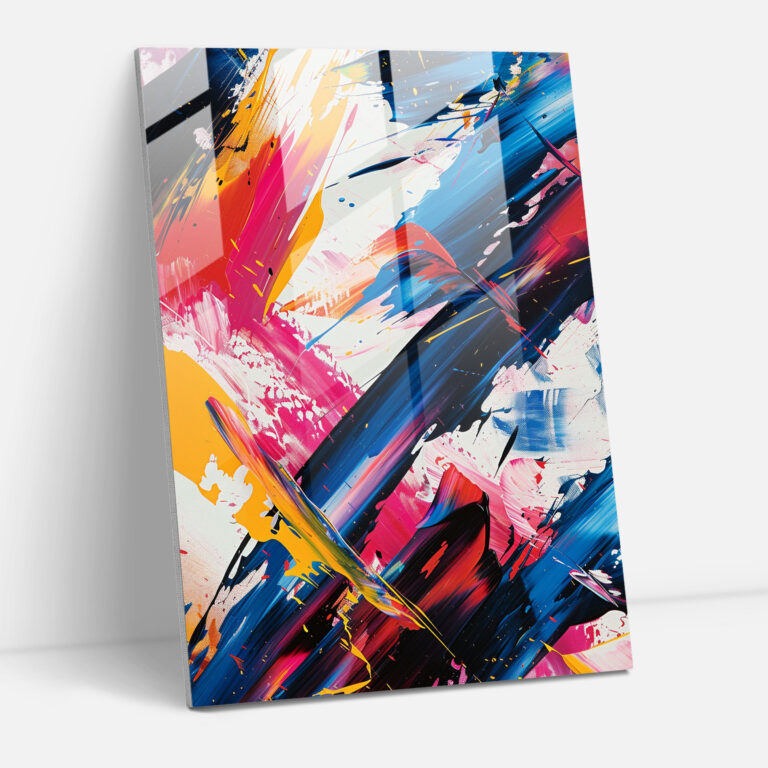 Action Painting Wall Decoration - Action Painting, Wall Decoration, Glass Print, Glass Art