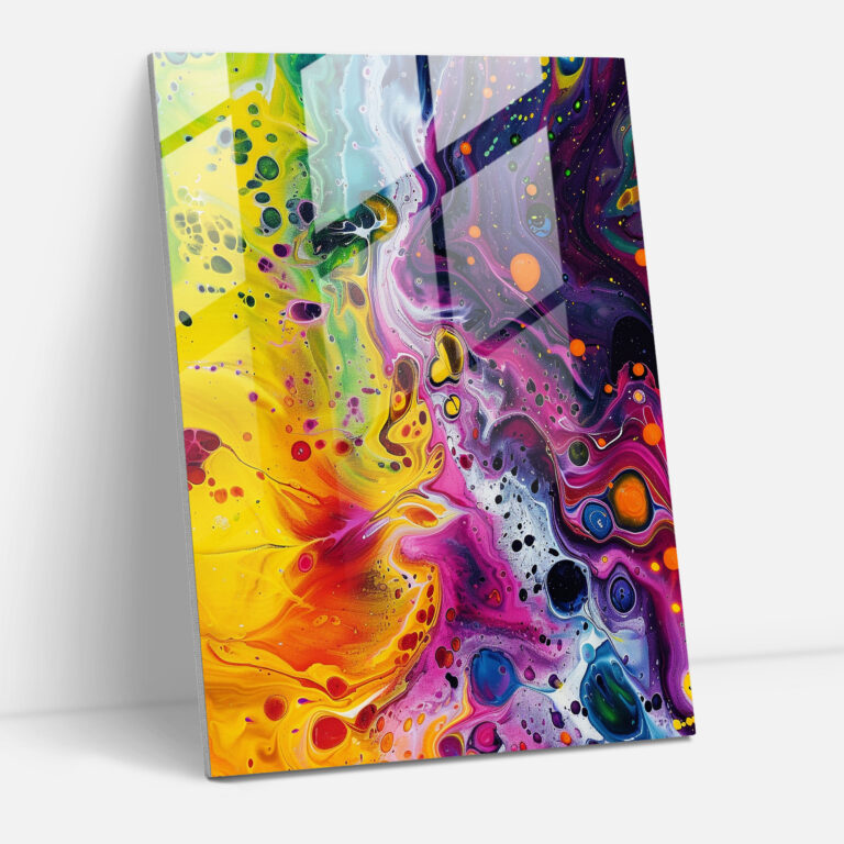 Action Painting Home Decoration - Vibrant Colors And Energetic Movement - Action Painting, Abstract Art, Action Painting, Wall Decoration