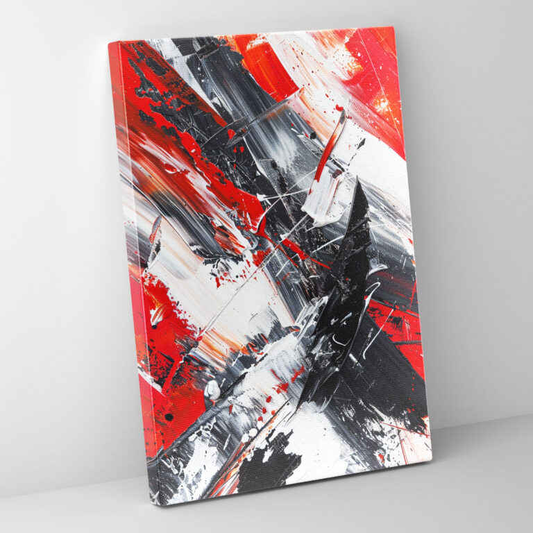 Brushstroke Expressions Action Painting Wall Decoration - Action Painting, Canvas, Home Decoration, Wall Decoration