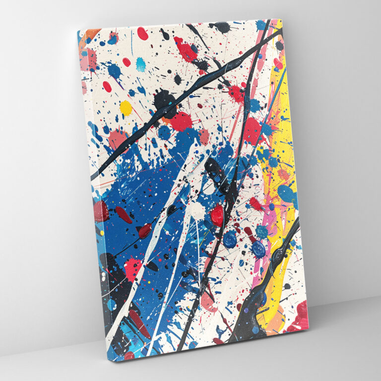 Action Painting Wall Decoration - Splatter And Drips Canvas Print - Action Painting, Home Decoration, Wall Decoration, Canvas Print
