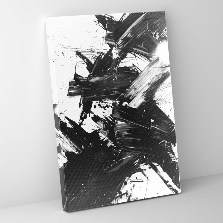 Action Painting Wall Decoration - Bold Expressive Brushstrokes - Action Painting, Wall Decoration, Home Decoration, Wall Art