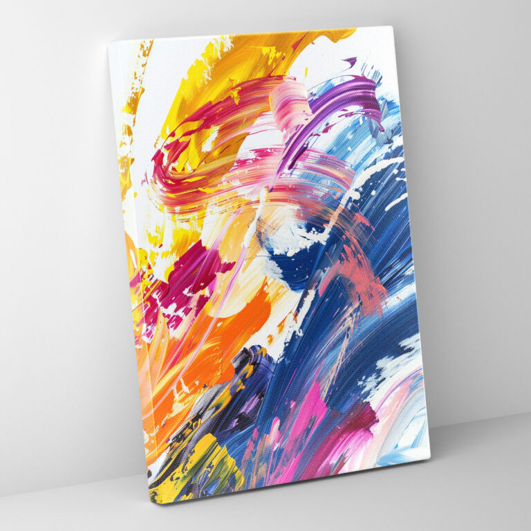Action Painting Wall Art - Energetic Brush Strokes - Action Painting, Action Painting, Canvas Wall Art, Wall Art