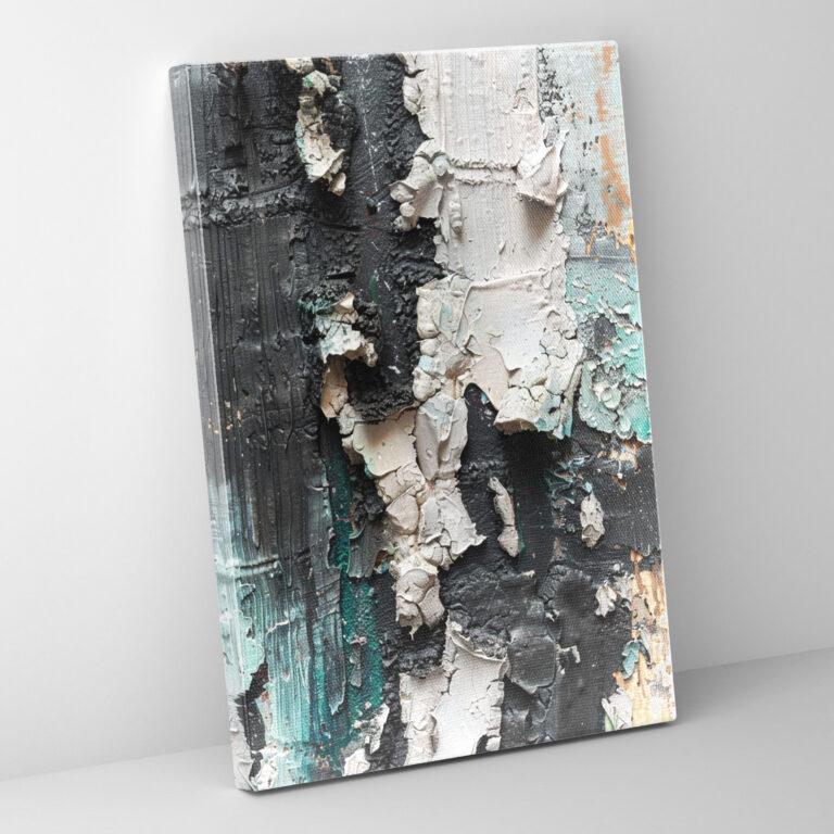 Action Painting Wall Decoration - Layers Of Paint - Action Painting, Wall Decoration, Canvas, Canvas Wall Art