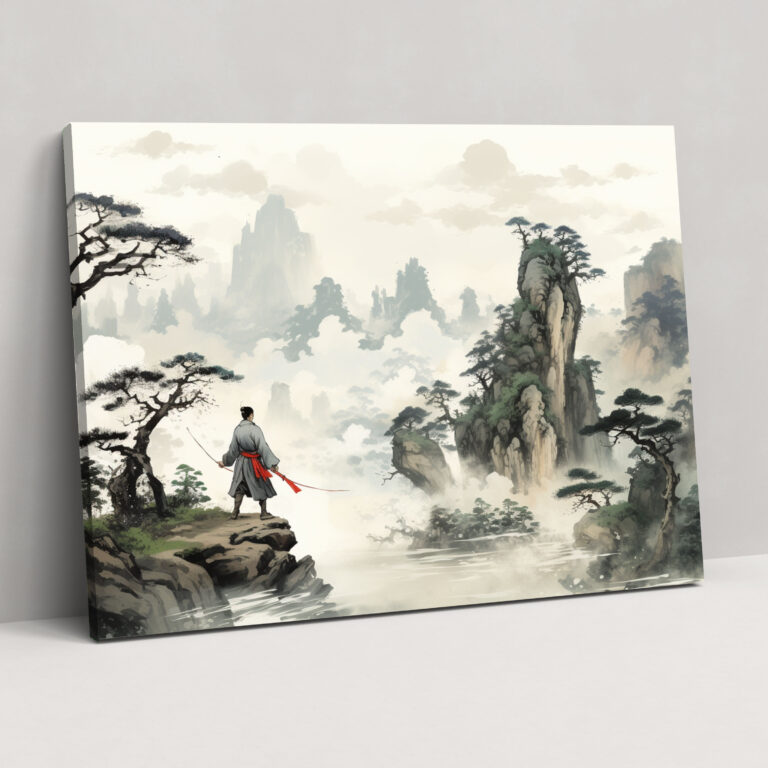 Ancient Weapons Wall Art - Martial Artist With Dao Sword - Ancient Weapons, Wall Decoration, Wall Art, Dao Sword