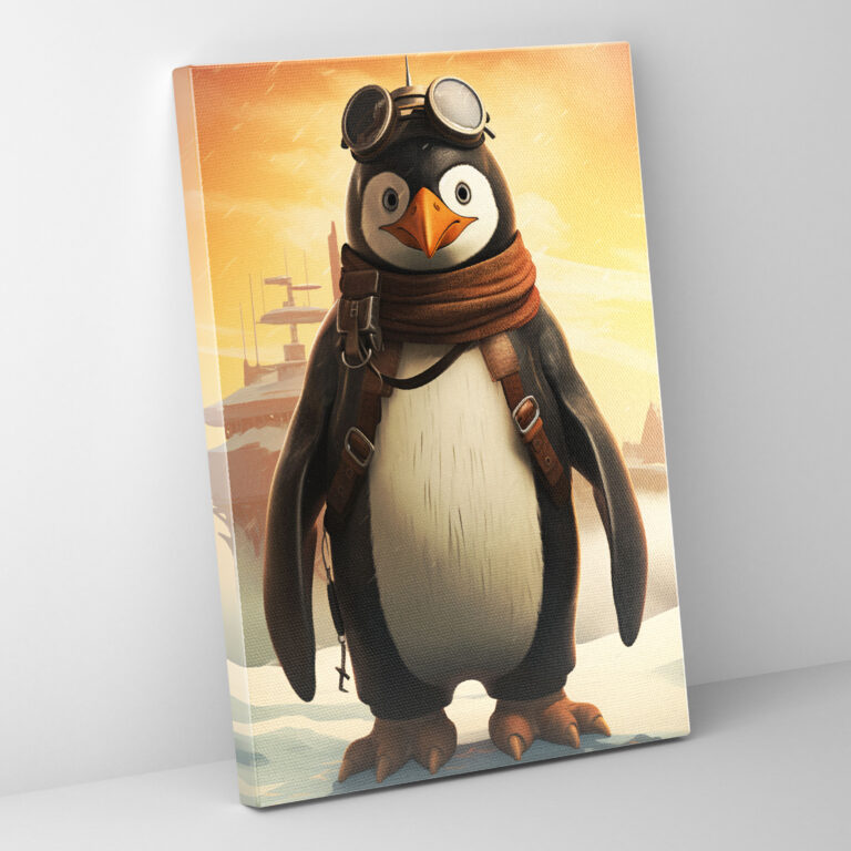 Animals Dressed Like Humans Canvas Print - Animals Dressed Like Humans, Animals Dressed Like Humans, Wall Decoration, Retro Poster Art