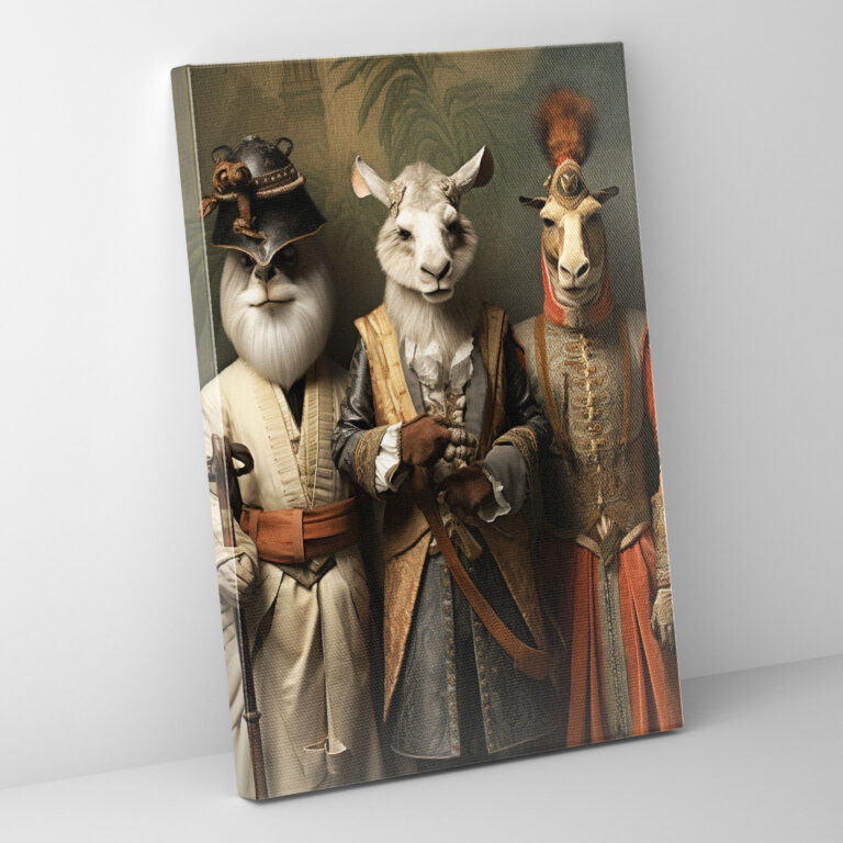 Animals Dressed Like Humans Canvas Print - Animals Dressed Like Humans, Animals Dressed Like Humans, Home Decoration, Curiosity