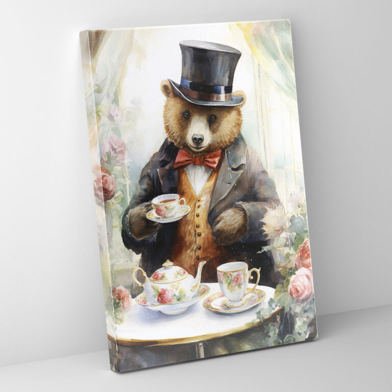Animals Dressed Like Humans Wall Decoration - Animals Dressed Like Humans, Watercolor Painting, Animals Dressed Like Humans, Canvas Wall Art