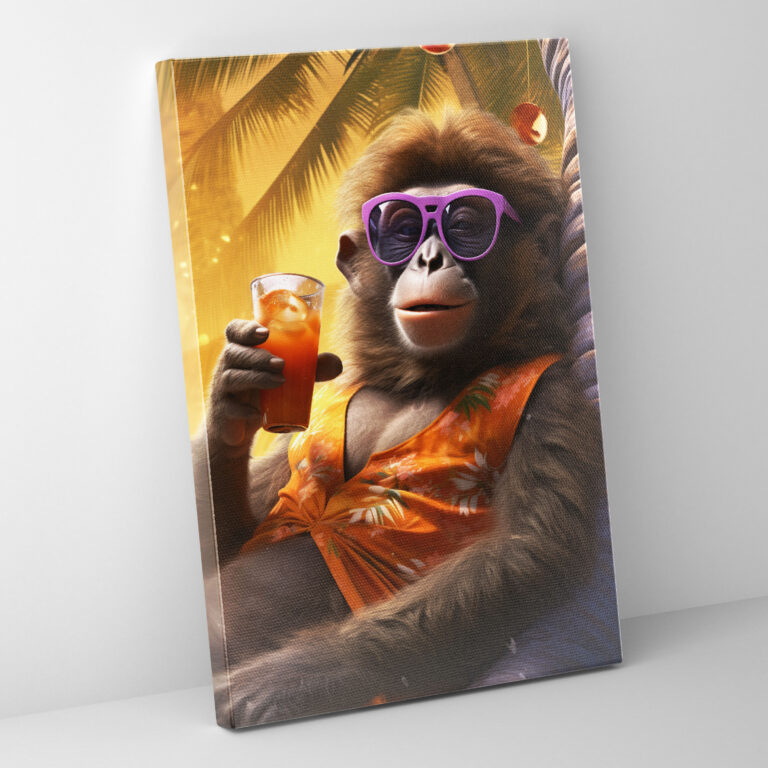 Animals Dressed Like Humans Wall Art - Animals Dressed Like Humans, Wall Art, Canvas Wall Art, Funny Art