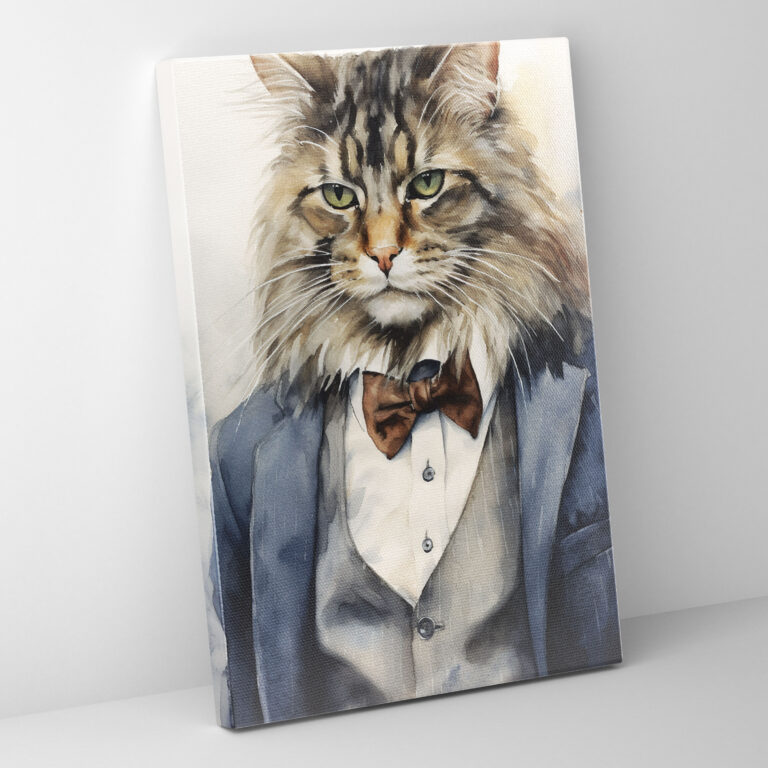 Animals Dressed Like Humans Canvas Print - Animals Dressed Like Humans, Animals Dressed Like Humans, Elegance, Canvas Print