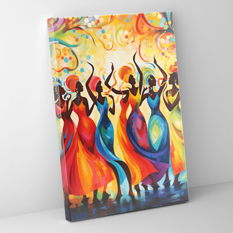 Afro Canvas Print - Afro, Dancing, Lively Atmosphere, Vibrant