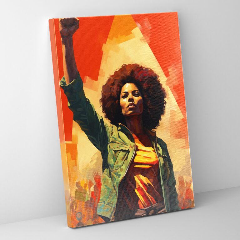 Afro Canvas Print - Afro, Afro Canvas Print, Graffiti-Style Artwork, Canvas