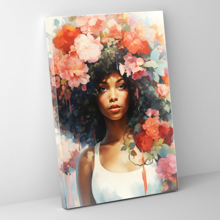 Afro Canvas Print - Afro, Canvas Wall Art, Home Decoration, Wall Decoration
