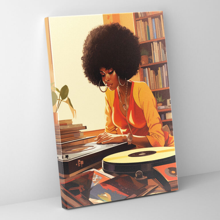 Afro Canvas Print - Afro, Home Decoration, Afro Wall Decoration, Wall Decoration