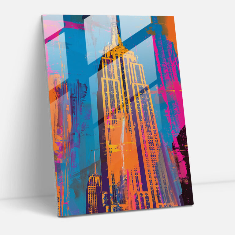 Andy Warhol Glass Art Landmark Abstract - Andy Warhol, Modern Art, Landmarks, Glass Art