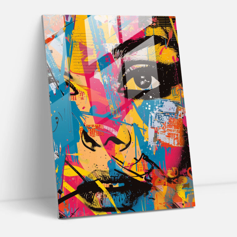 Andy Warhol Glass Print: Abstract Graffiti Design - Andy Warhol, Glass Print, Modern Art, Home Decoration