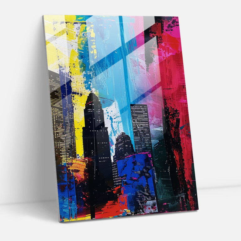 Andy Warhol Glass Art - Abstract Cityscapes - Andy Warhol, Andy Warhol, Cityscapes, Modern Art
