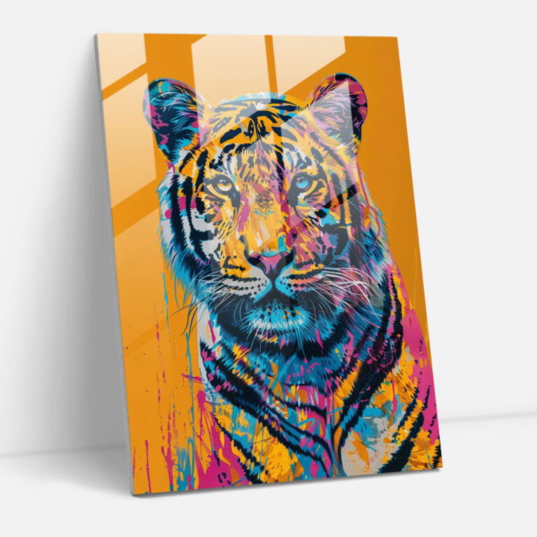 Andy Warhol Glass Art - Whimsical Animal Print - Andy Warhol, Home Decoration, Wall Decoration, Whimsical