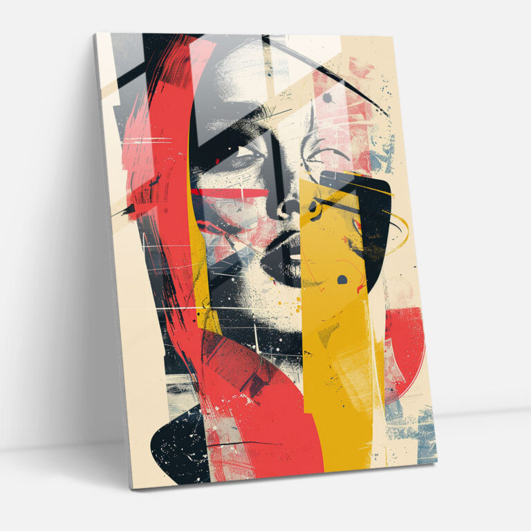 Andy Warhol Glass Wall Art - Playful Typography Design - Andy Warhol, Glass Wall Art, Home Decoration, Playful
