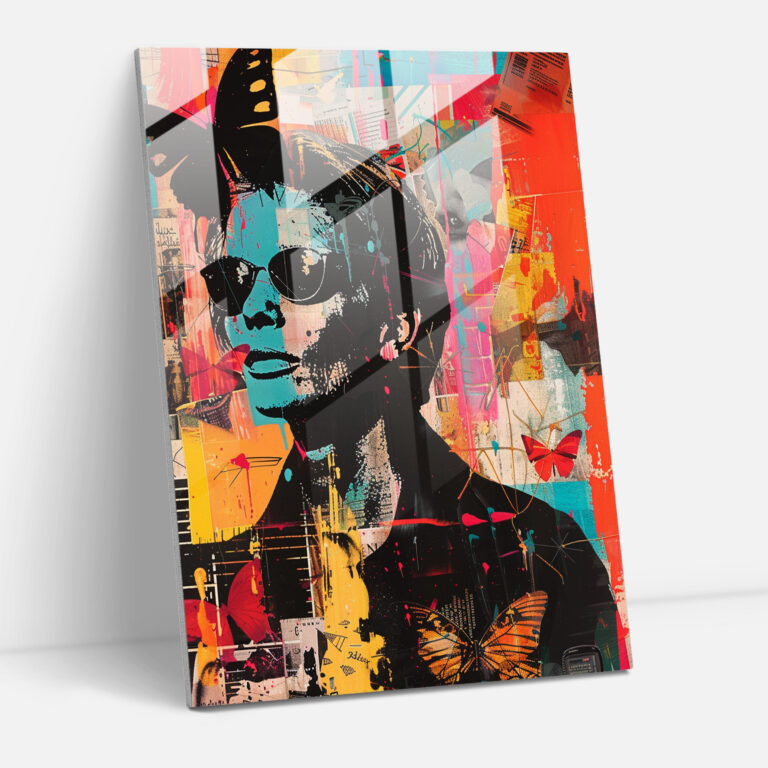 Andy Warhol Home Decoration - Collage Of Iconic Symbols - Andy Warhol, Modern Art, Wall Decoration, Glass Art