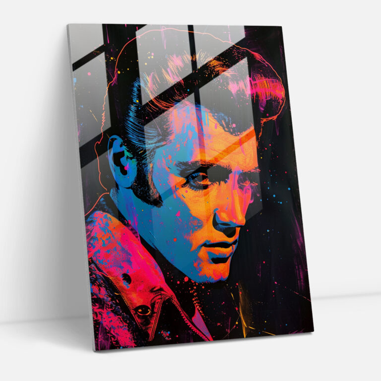 Andy Warhol Glass Art Elvis Presley Wall Decoration - Andy Warhol, Modern Art, Wall Decoration, Andy Warhol