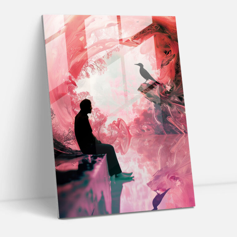 Andy Warhol Glass Print Surreal Scene - Andy Warhol, Glass Wall Art, Andy Warhol, Modern Art