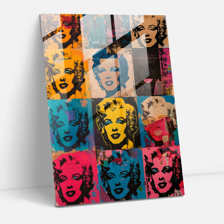 Andy Warhol Home Decoration - Andy Warhol, Modern Art, Glass Wall Art, Wall Decoration