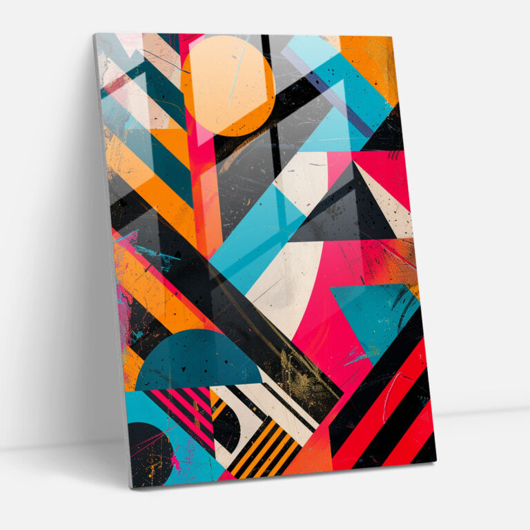 Andy Warhol Glass Art - Abstract Geometric Shapes - Andy Warhol, Glass Art, Home Decoration, Andy Warhol