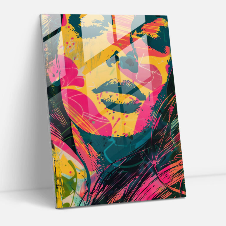 Andy Warhol Glass Print - Psychedelic Patterns - Andy Warhol, Home Decoration, Glass Print, Glass Wall Art